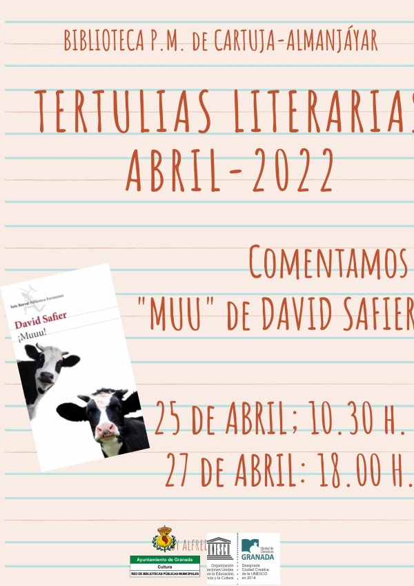 Tertulias literarias: Comentario del libro "Muu" de David Safier