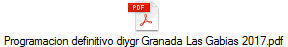 Programacion definitivo diygr Granada Las Gabias 2017.pdf