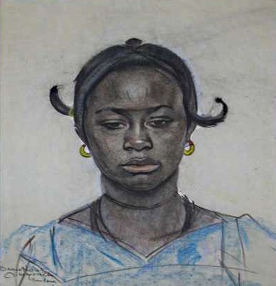 Retrato de africana